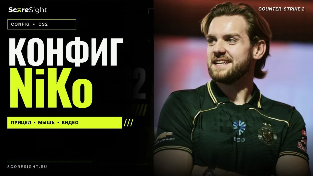 Конфиг NiKo в CS2: настройки, прицел и разрешение 2026