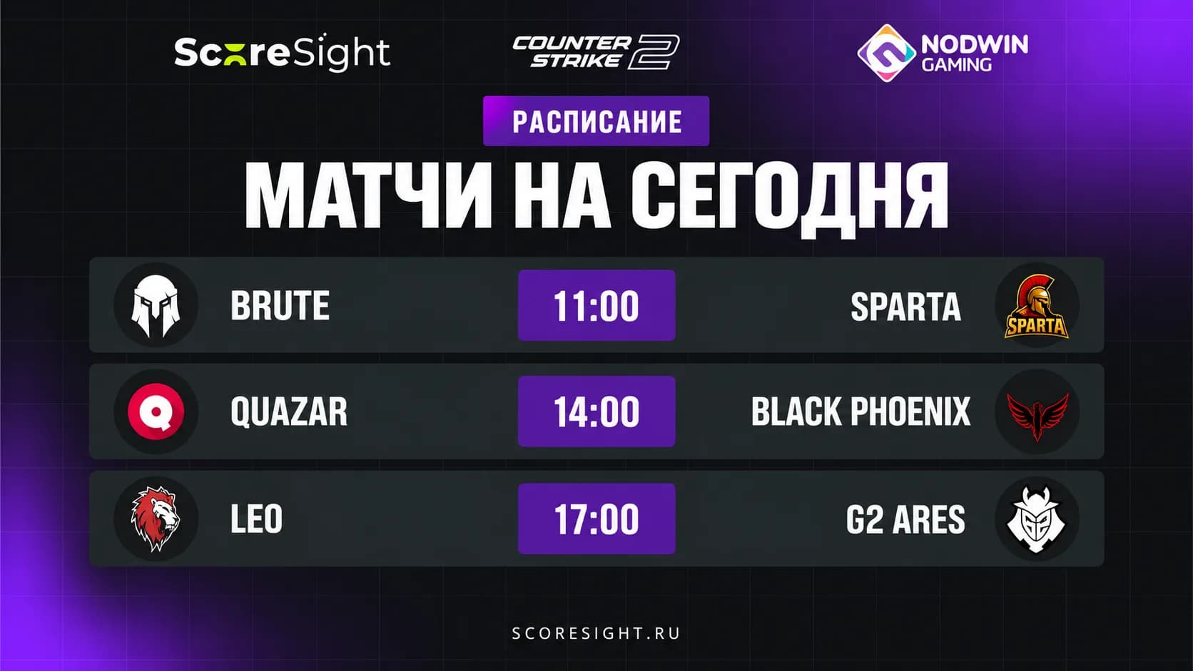 NODWIN Clutch Series 12: прогнозы и расписание на 21 сентября