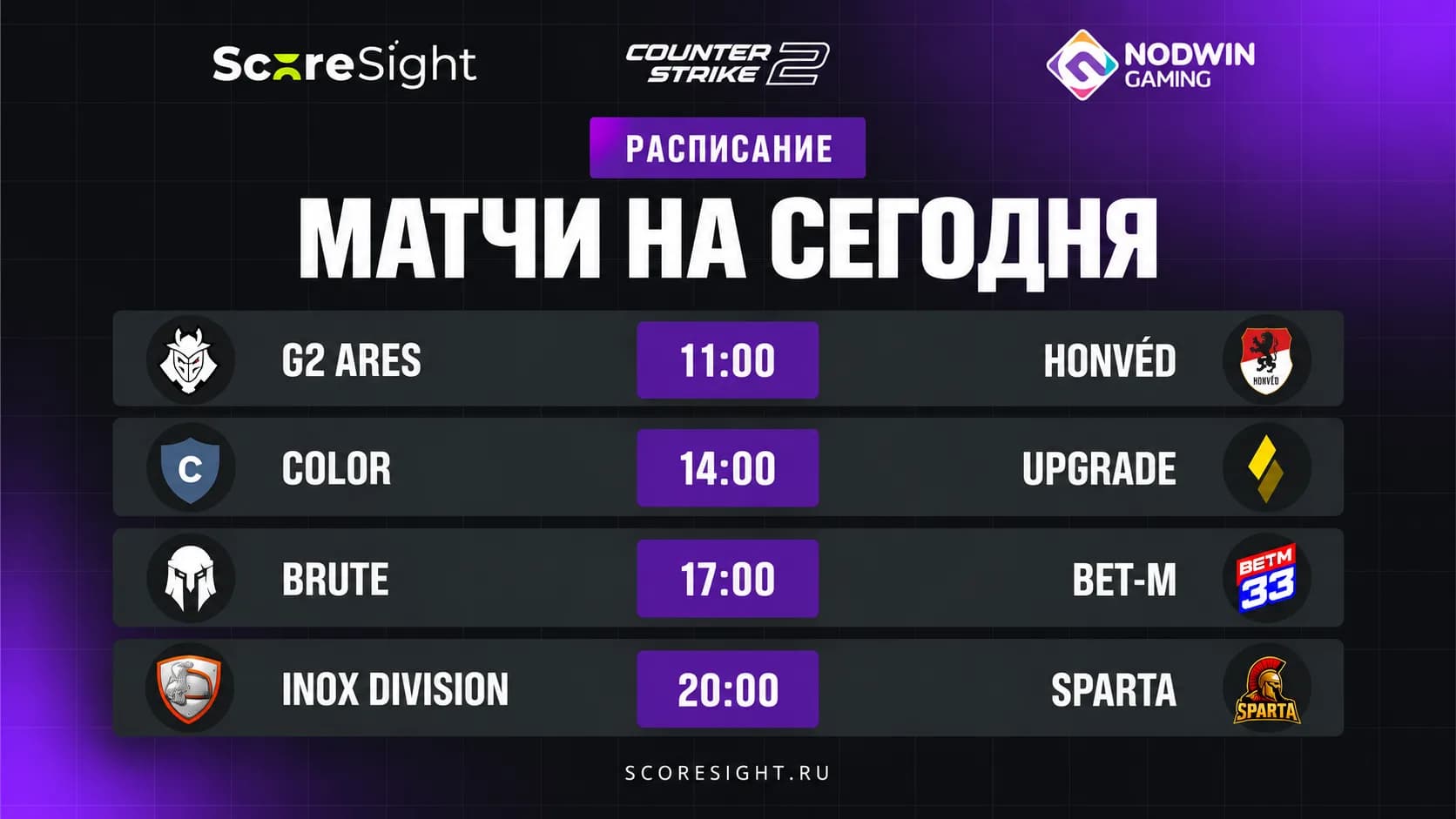 Матчи NODWIN Clutch Series 12: расписание и прогнозы на 20 сентября